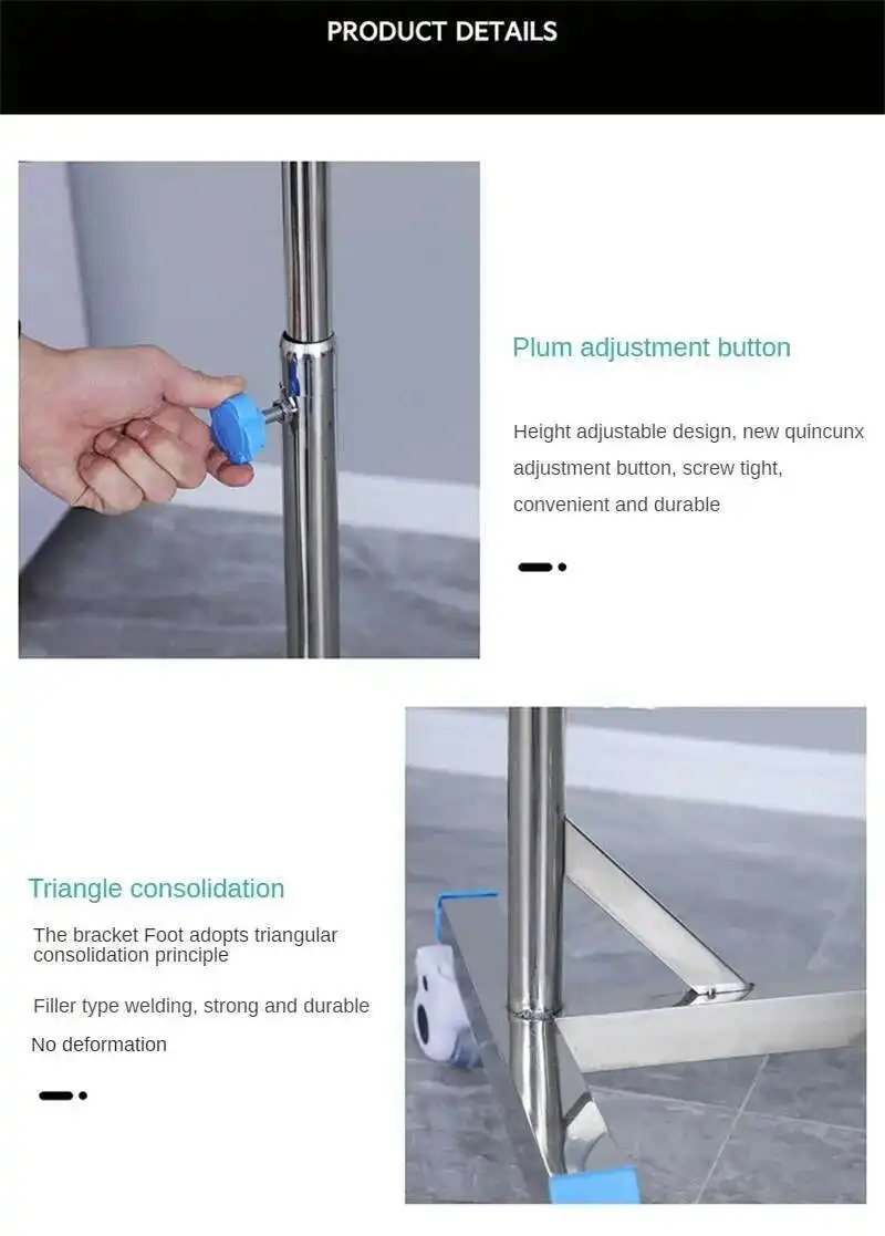 Thickened 304 Stainless Steel Auxiliary Cart with Wheels Multifunctional Medical Tray Rack Organizer Cart Medical Tool Trolley