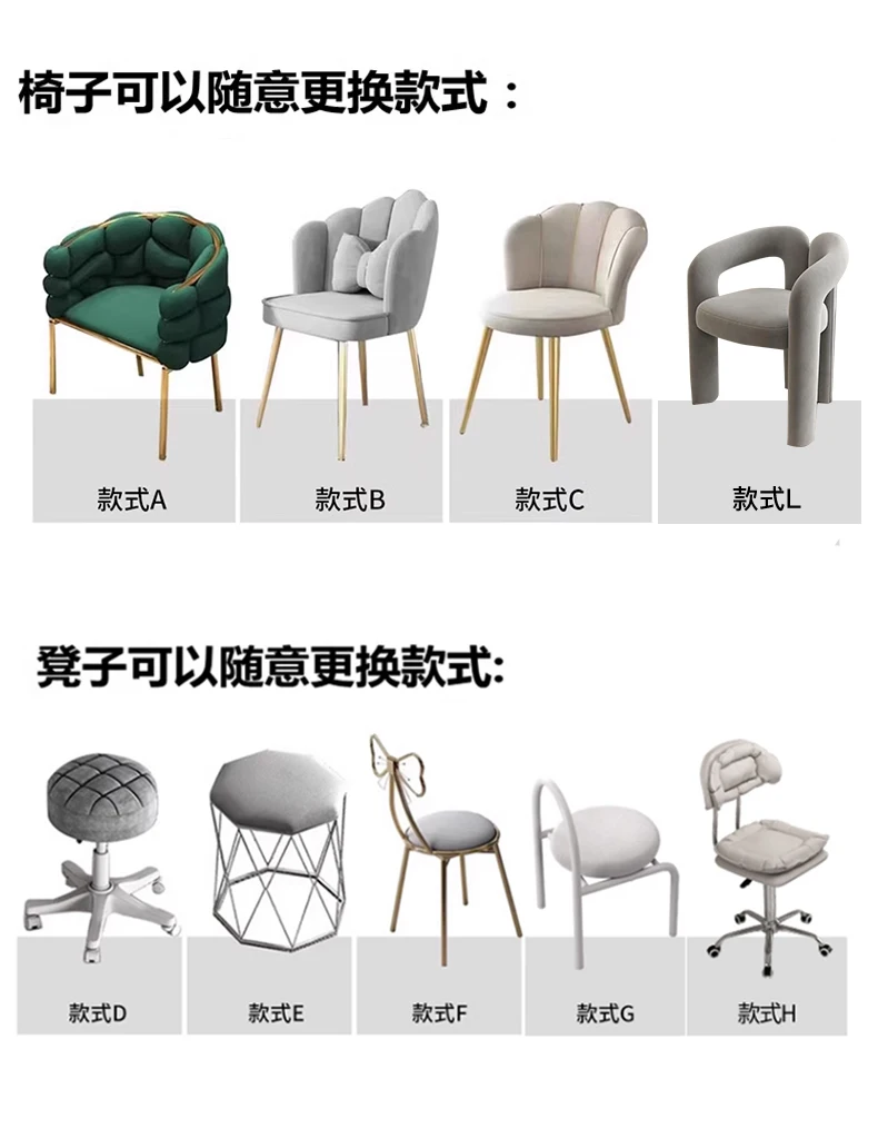 Profesional Modern Nail Desk With Light Luxury Trendy Elegant Nail Table Italian Premium Table De Manucure Salon Furniture