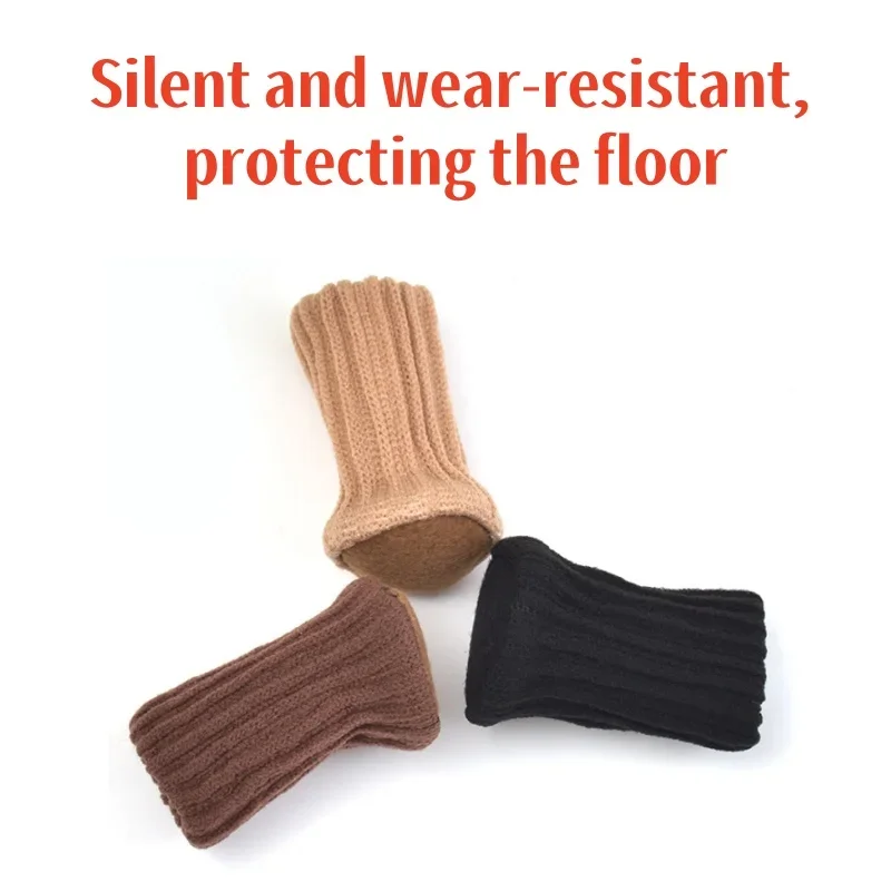 24PCS Chair Leg Socks High Elastic Chair Leg Floor Protectors with Anti-Slip PadsThick Chair Leg Caps Furniture Pads Covers Set