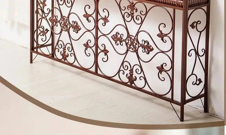 Console Decoration European Tables Wrought Desk Iron Modern Living Room Furniture Entrance Console Home Corridor Wall Shelf Z