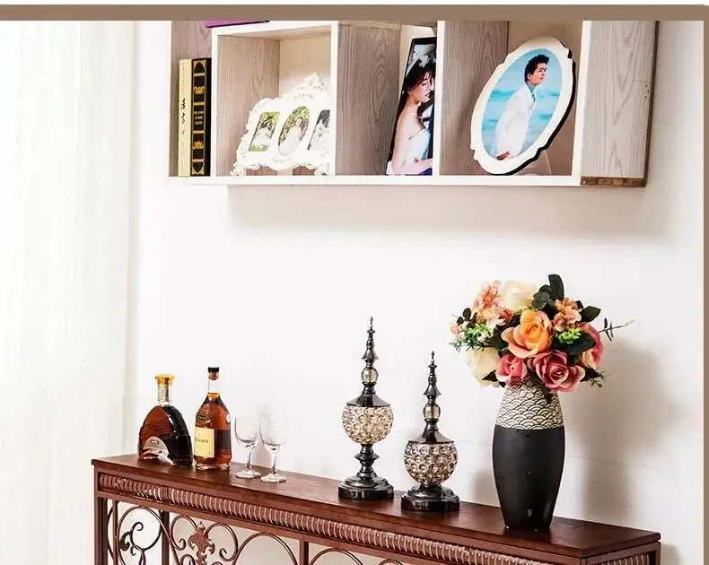 Console Decoration European Tables Wrought Desk Iron Modern Living Room Furniture Entrance Console Home Corridor Wall Shelf Z