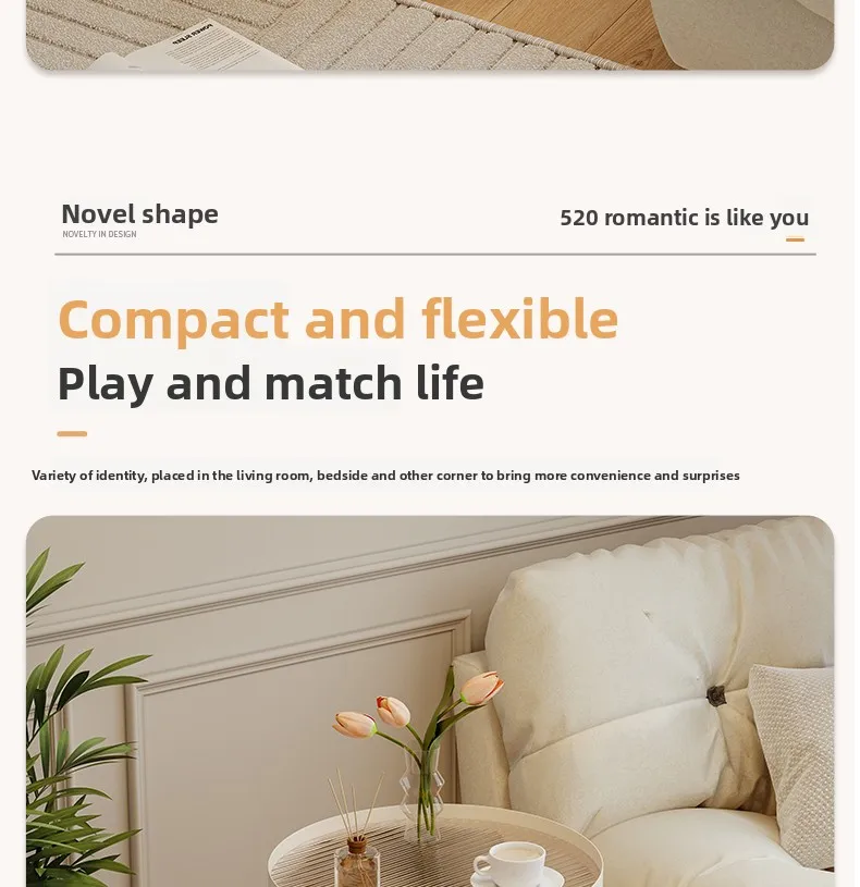 Home Furniture Creative Small Round Glass Sofa Side Table Movable Side Cabinet Simple Iron Tea Table Trolley Roller Storage Rack