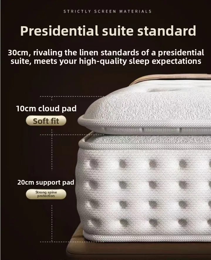 Luxury Mattress Bed 5 Star Hotel 11" Individually Wrapped Inner Spring Latex Mattress King Size Bed Mattress