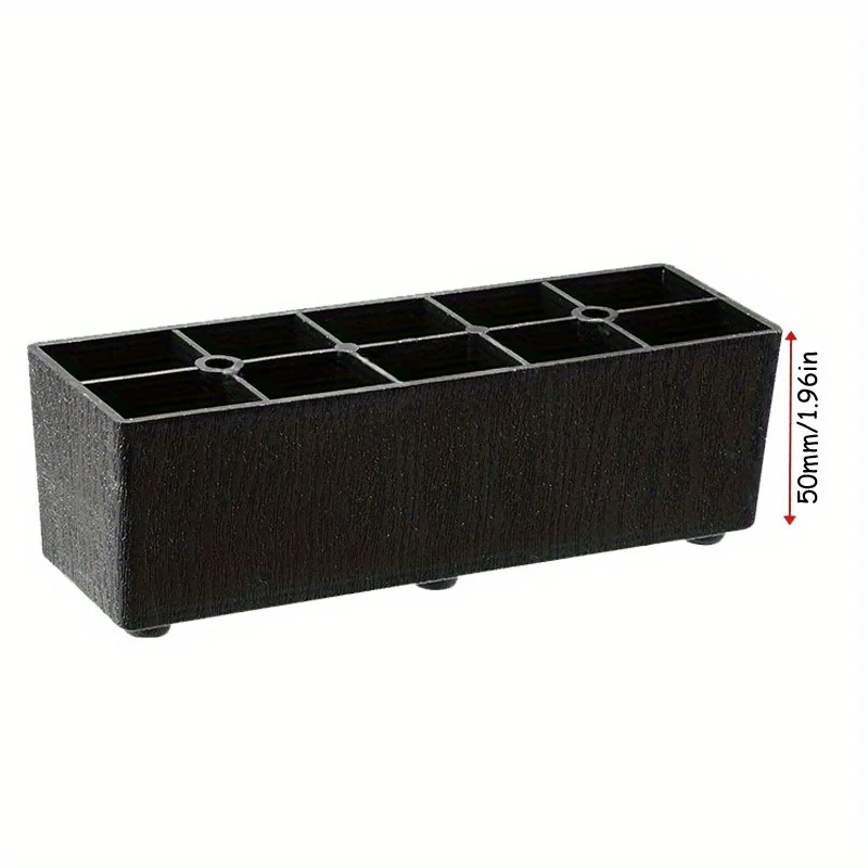 4pcs Plastic Furniture Legs L-shape And One Line Shape Sofa Legs Coffee Table and Bed Legs Rectangle Couch Leg Plinth