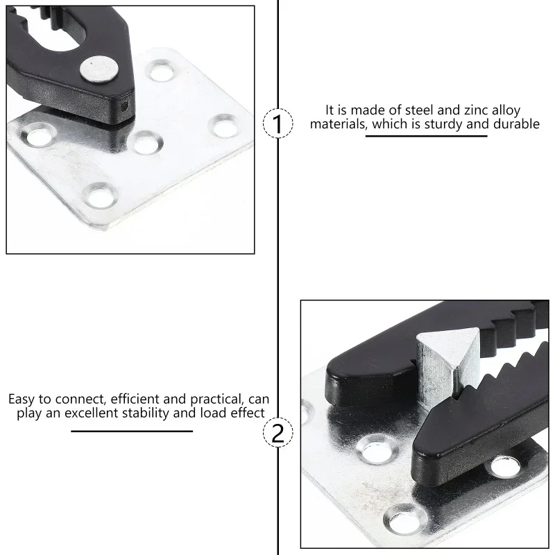 1/4pcs Sectional Sofa Seat Connector Alligator Clip Furniture Joint Snap Couch Tension Clamps Hardware Bracket
