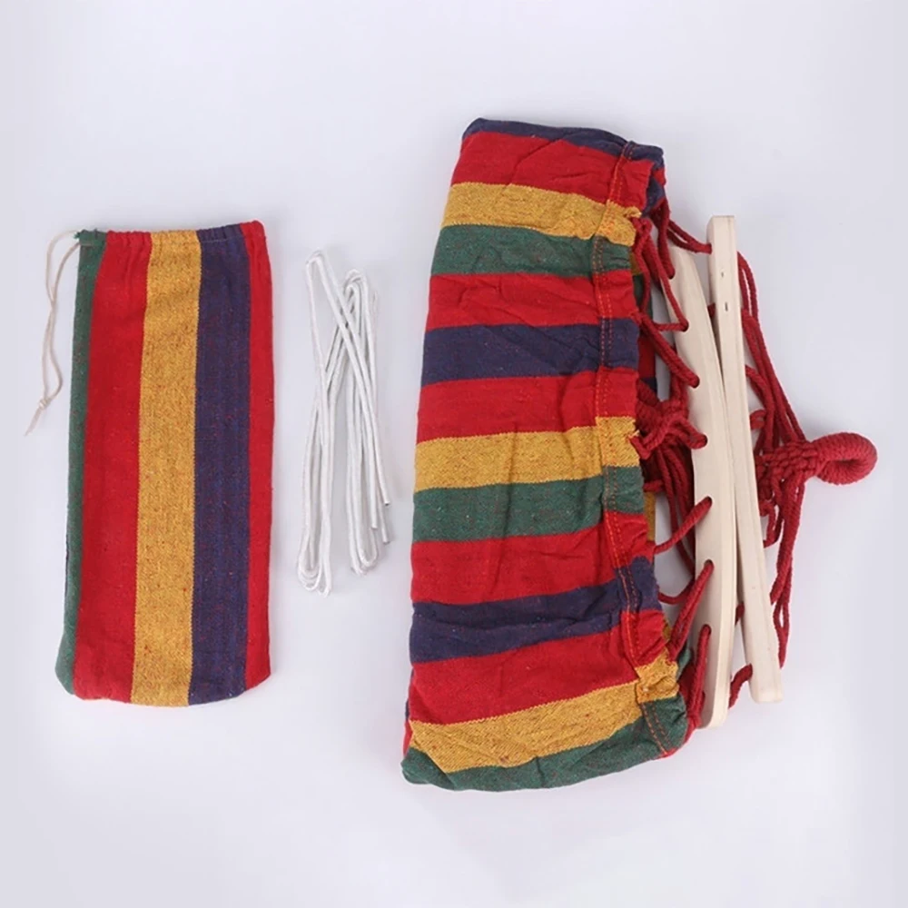 Portable Hanging Hammock Indoor Home Bedroom Hammock Lazy Chair Travel Outdoor Camping Swing Chair Thick Canvas Bed Hammocks
