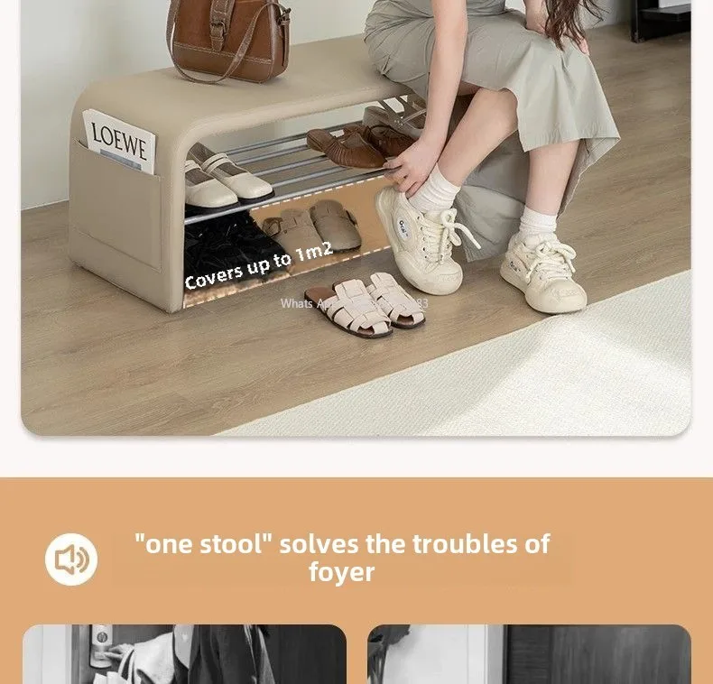 Shoe Changing Stool, Door, Household, Entrance, Entrance, Light Luxury, High-end Sense, Long Sofa