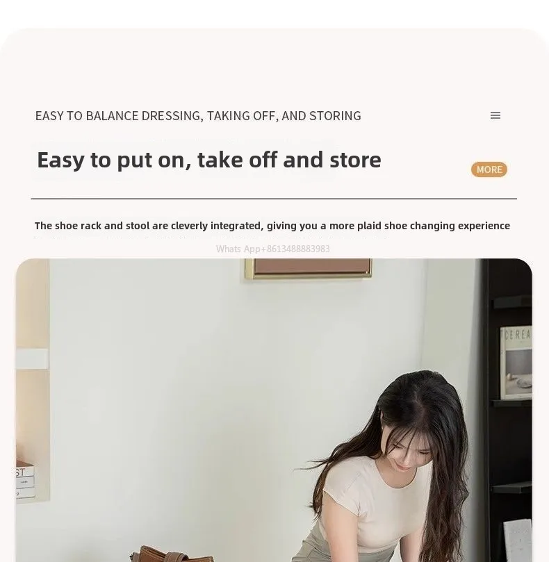 Shoe Changing Stool, Door, Household, Entrance, Entrance, Light Luxury, High-end Sense, Long Sofa