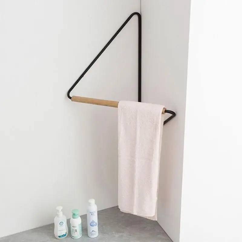 Corner Hanger Wrought Iron Wooden Coat Rack Creative Modern Minimalist Wardrobe Muebles Para Hogar Open Closet Bedroom Furniture