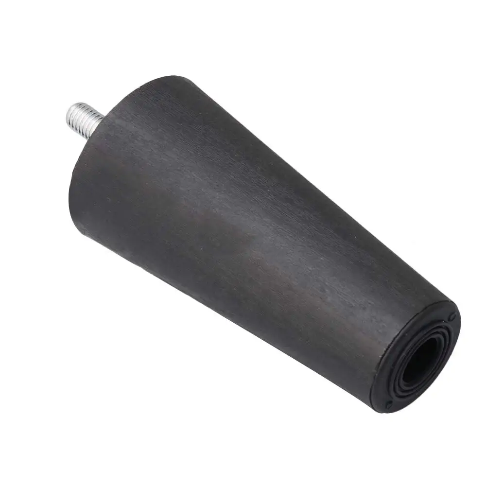 4pcs Round Tapered Black Plastic Furniture Legs Feet High 40 65 90 100 120MM with M8*25 Thread Shank for Sofa Couch and Chair
