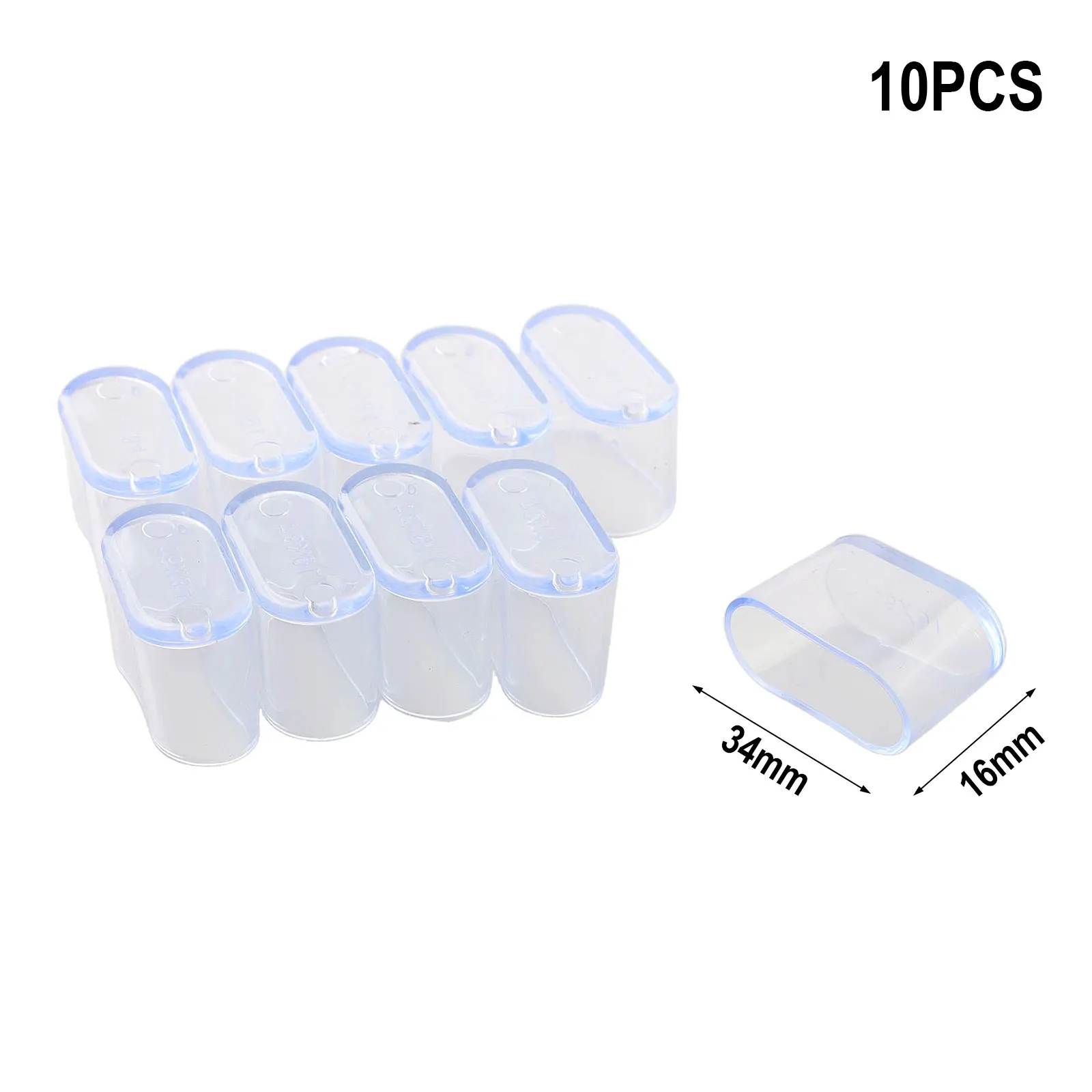 10Pcs Rubber Chair Leg Cap Oval Covers Furniture Table Feet Floor Protectors For Outdoor Patio Garden Office Home Furniture