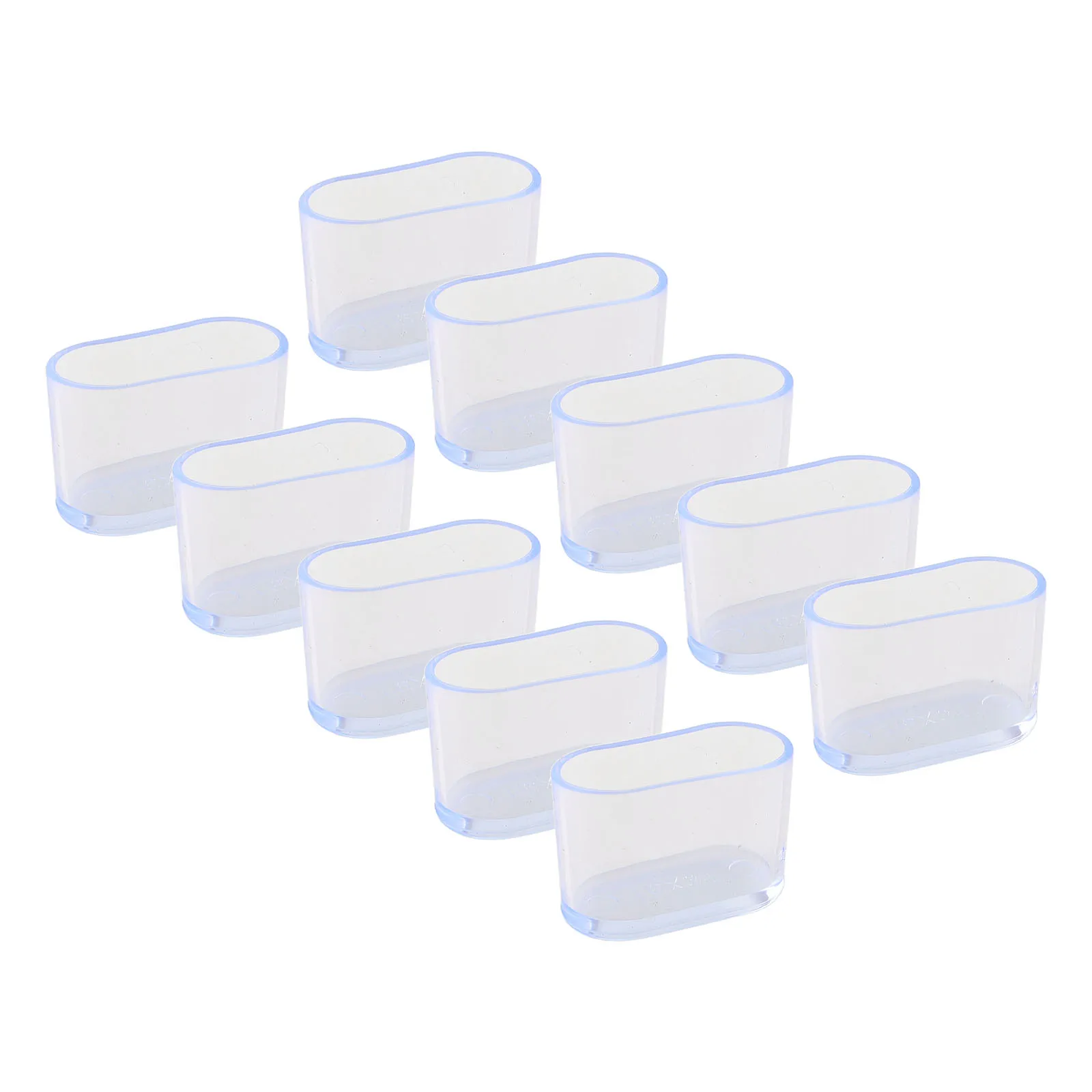 10Pcs Rubber Chair Leg Cap Oval Covers Furniture Table Feet Floor Protectors For Outdoor Patio Garden Office Home Furniture