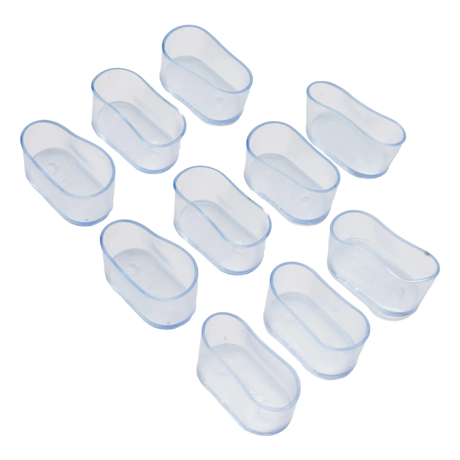 10Pcs Rubber Chair Leg Cap Oval Covers Furniture Table Feet Floor Protectors For Outdoor Patio Garden Office Home Furniture