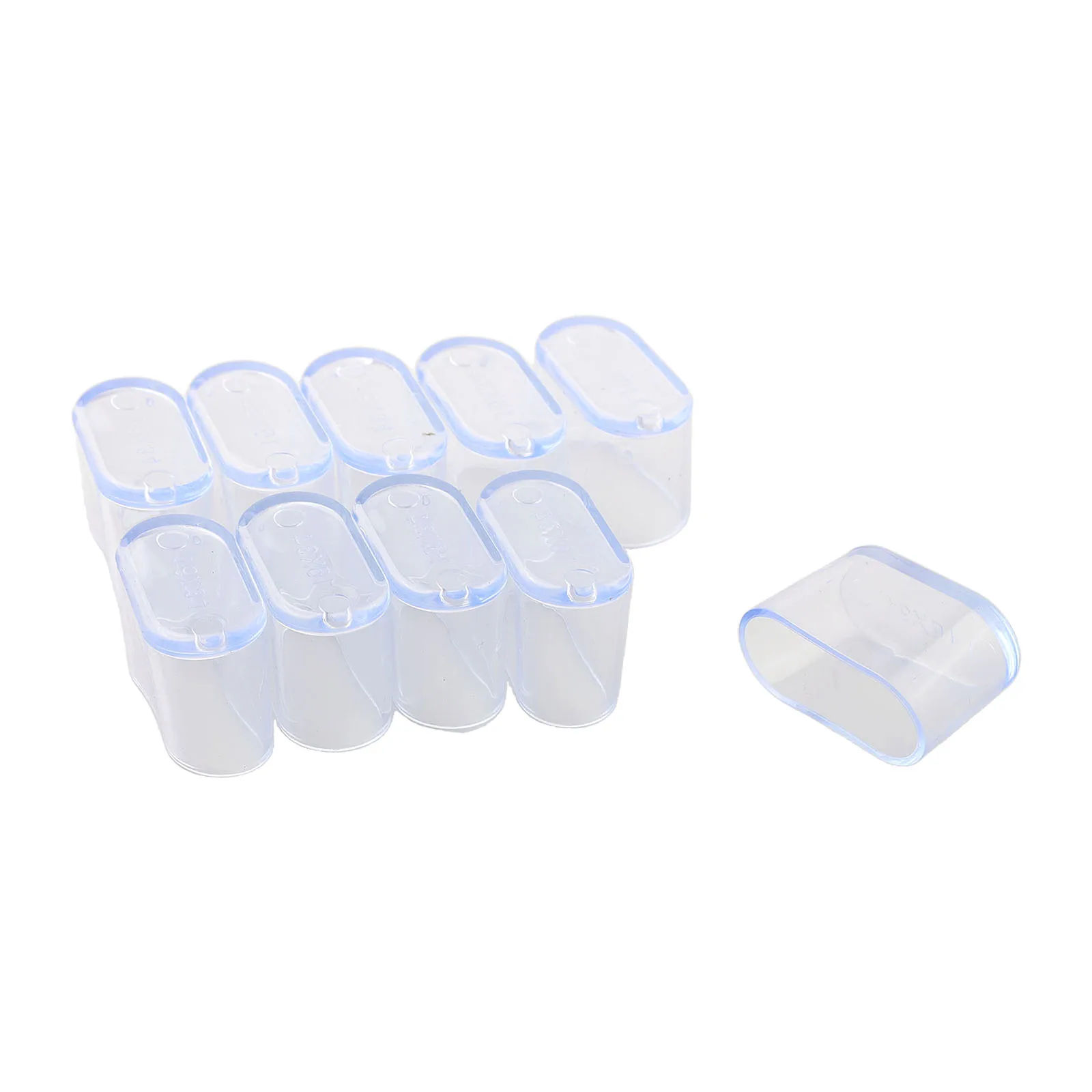 10Pcs Rubber Chair Leg Cap Oval Covers Furniture Table Feet Floor Protectors For Outdoor Patio Garden Office Home Furniture