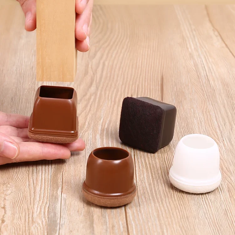 Table Chair Leg Protector Covers Thick Rubber Furniture Pads Floor Protectors Household No Scratches Reduce Noice Feet Caps Tool