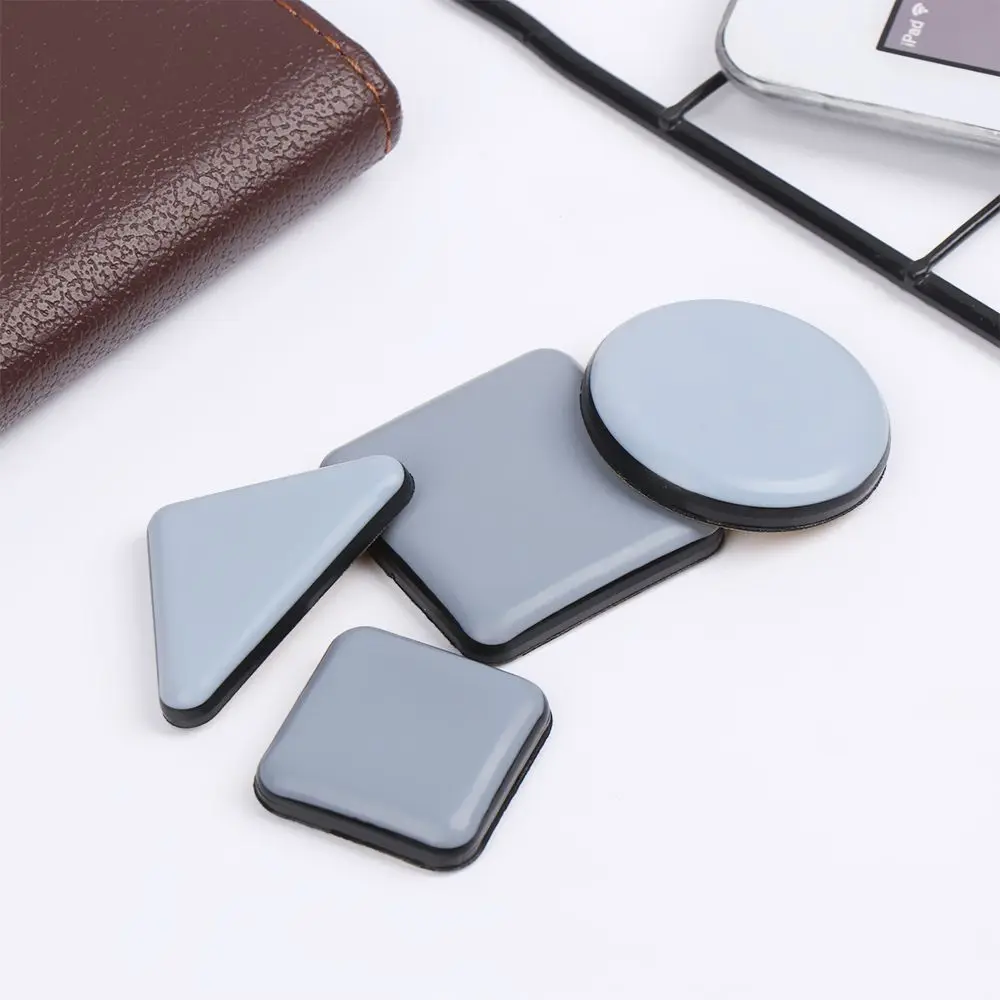 4pcs Self-Adhesive Furniture Leg Slider Pads Anti-abrasion Floor Protector Easy Move Heavy Table Sofa Slider Mat Chair Fittings