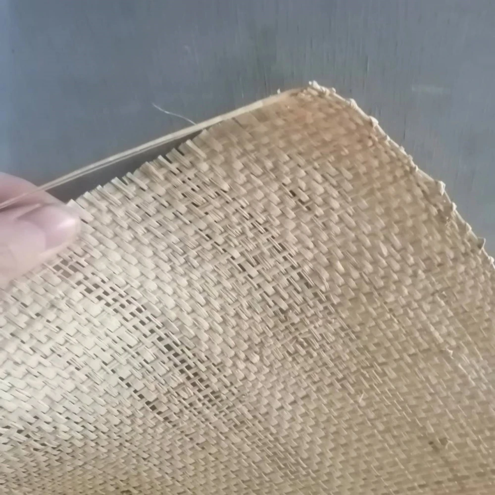 60x100cm Natural Real Raffia Mat Handmade Weaving Raffia Straw Webbing Ribbon Rattan Material Home Furniture Cabinet Decor
