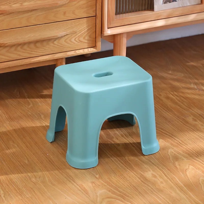 Household Children Plastic Stool Kindergarten Floor Bench Living Room Adult Chair Home Thickened Bathroom Footstool Furniture