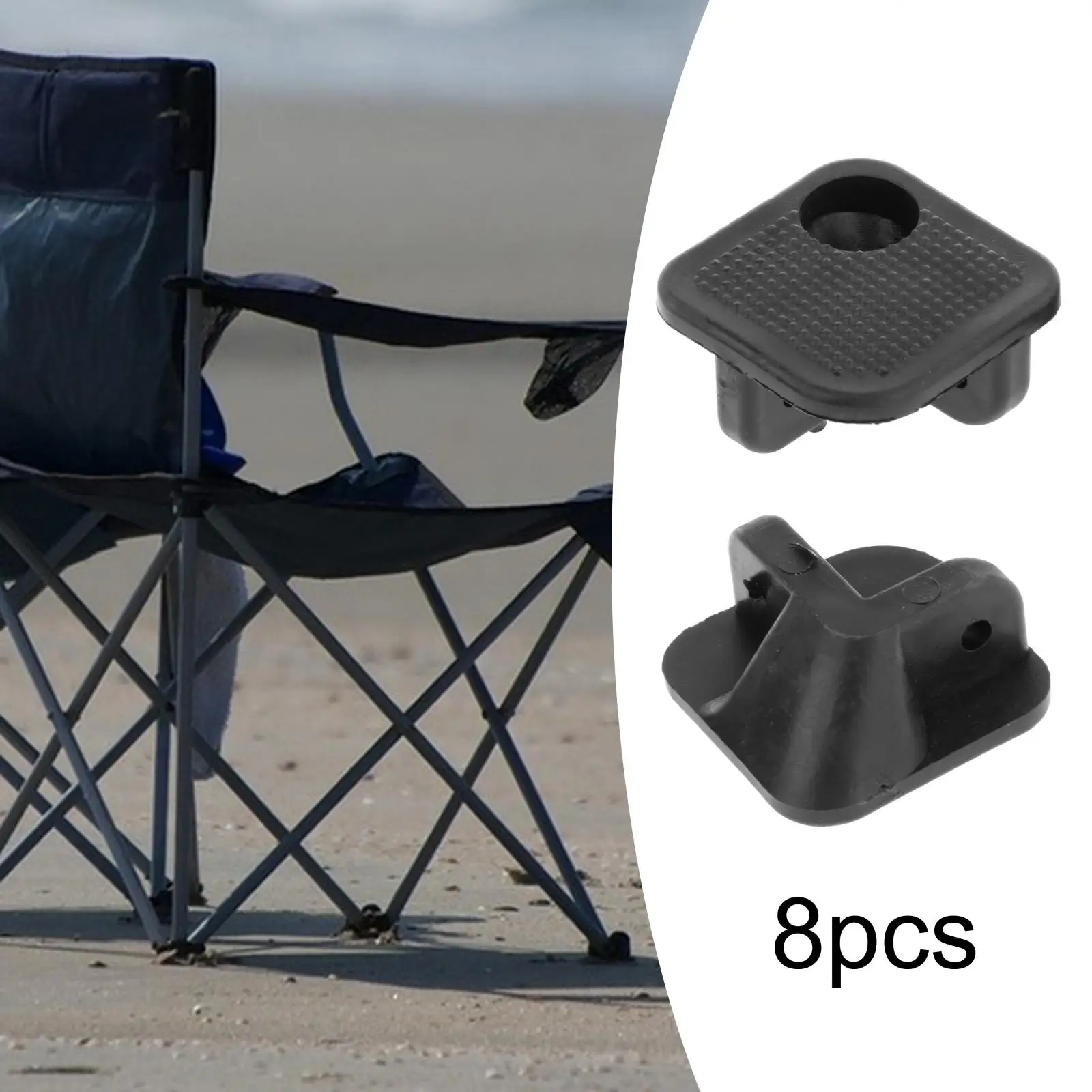 8x Folding Chair Legs Repair Accessories Camping Chair Connectors Camping Chair Attachment for Garden Camping Chair Table Parts