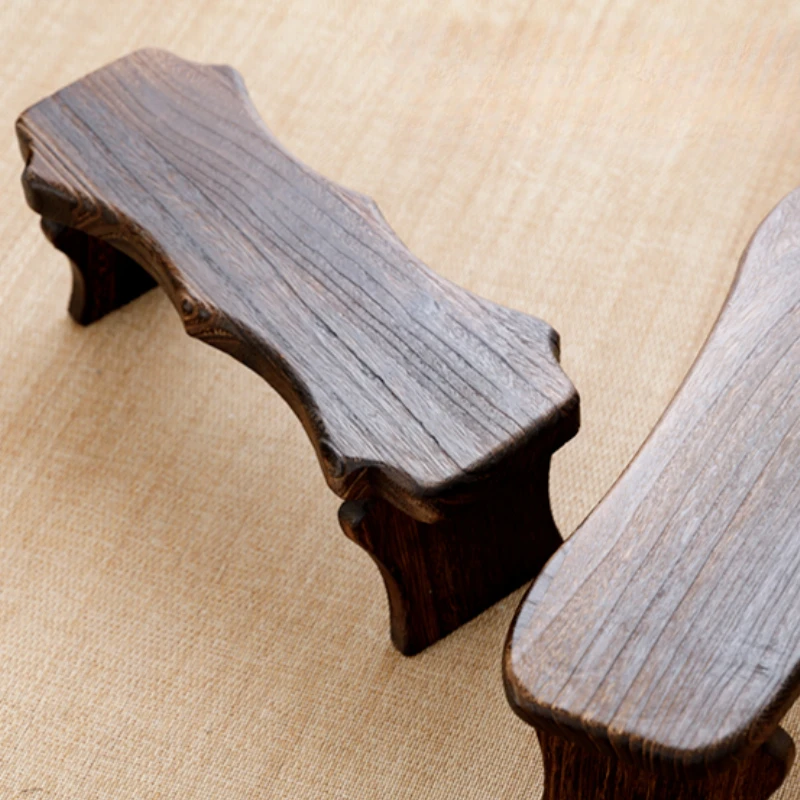 Removable Wooden Stools Low Luxury Nordic Children Footrest Small Shoe Changing Footstool Multifunctional Ottoman Children