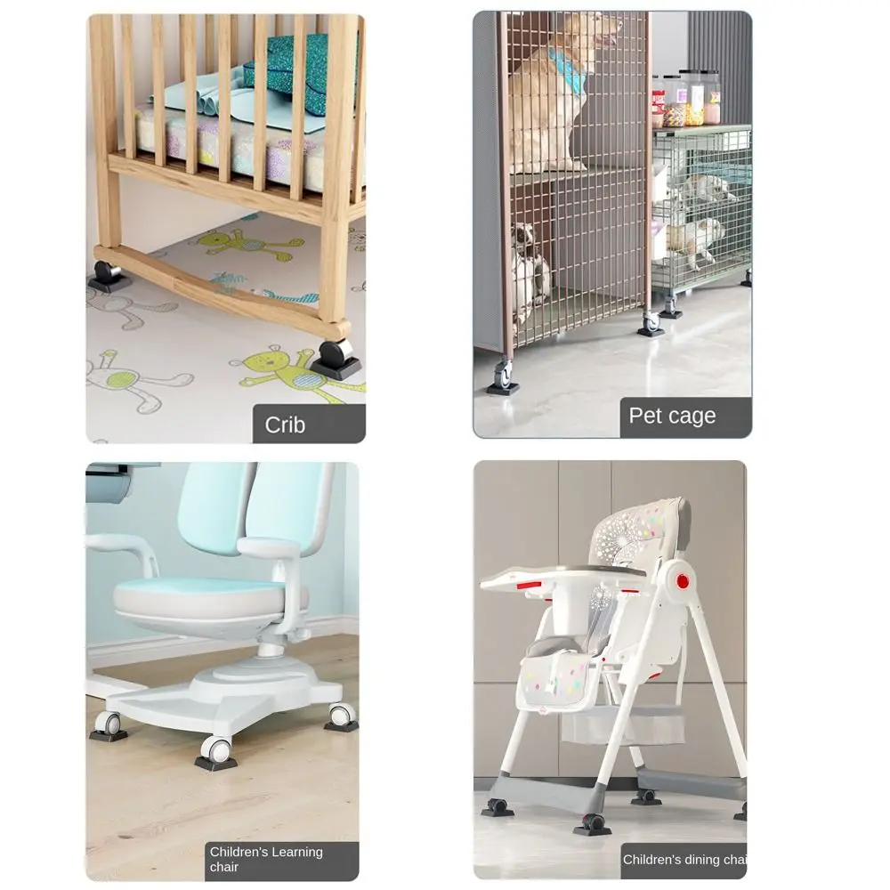 Office Chair Wheel Stopper Furniture Caster Cups Hardwood Floor Protectors Anti Vibration Pad Chair Roller Feet Anti-slip Mat