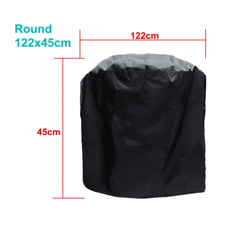 190T/210D BBQ Grill Barbeque Cover Anti-Dust Waterproof Weber BBQ Cover Outdoor Rain Protective Barbecue Cover