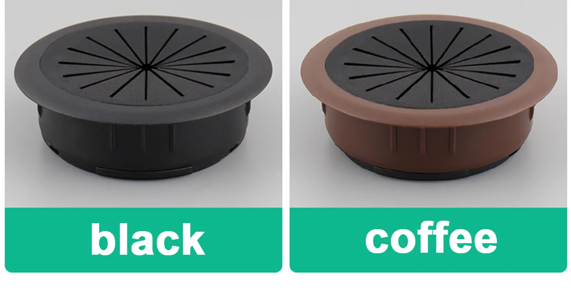 35mm 50mm 53mm 60mm 80mm Round Wire Hole Cover Computer Desk Wiring Box Cable Outlet Port Surface Line Box Furniture Hardware