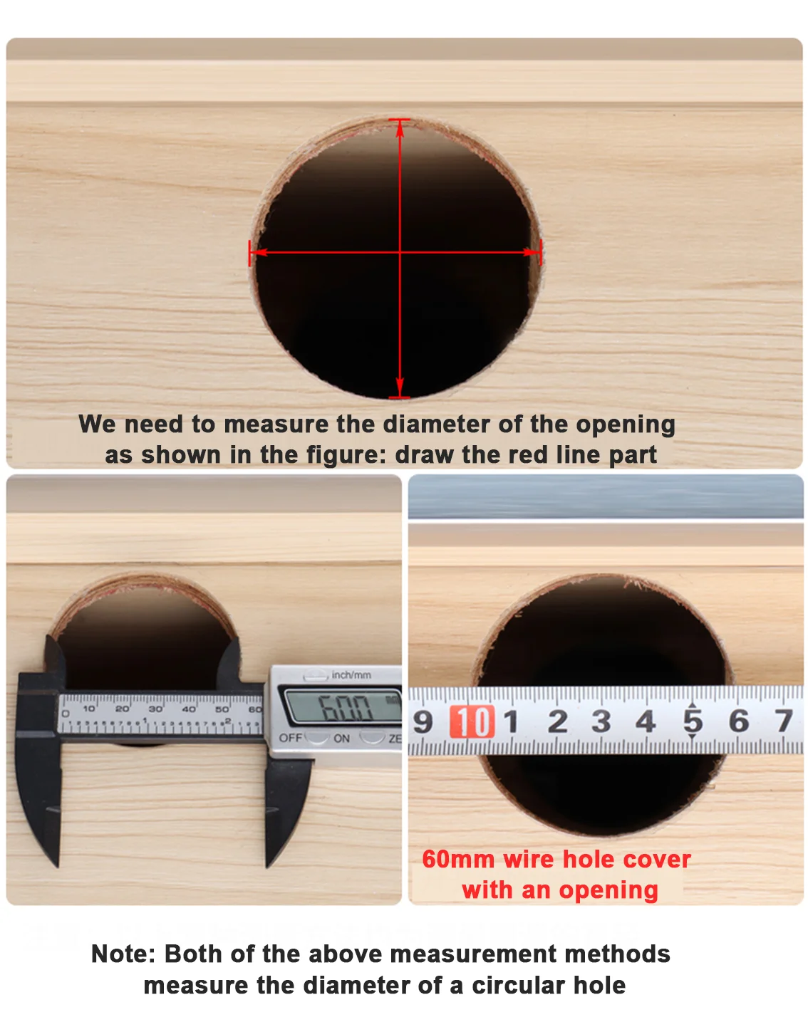 35mm 50mm 53mm 60mm 80mm Round Wire Hole Cover Computer Desk Wiring Box Cable Outlet Port Surface Line Box Furniture Hardware