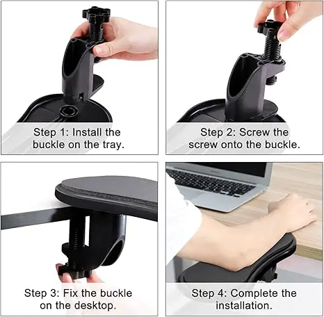 Computer Arm Rest Plastic Desk Elbow Support Pad Ergonomic Arm Rest Wrist Support Pad for Keyboard and Mouse Arm Rest Pad