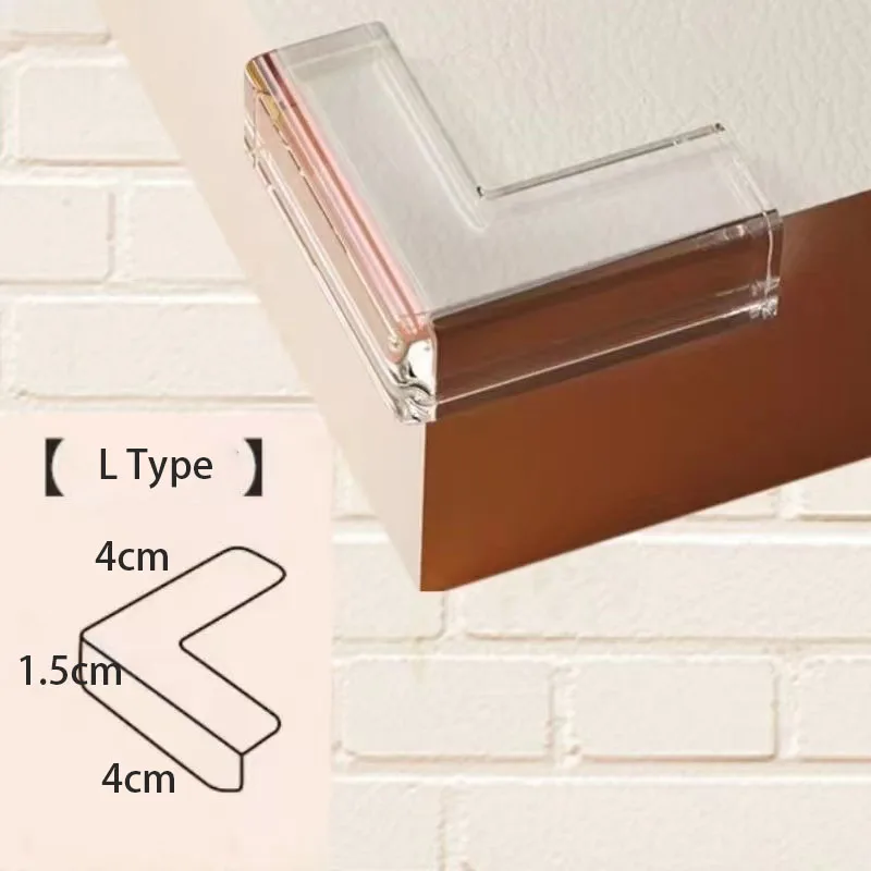 Silicone Table Corner Protector With Tape Bed Furniture Glass Table Baby & Kids Safety Equipment Anti-collision Edge Child Cover