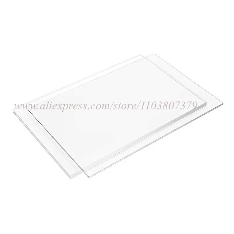 Organic Glass Polymethyl Methacrylate 50x100-300x300mm Customized Transparent Plexiglas Clear Plastic Acrylic Sheet Board