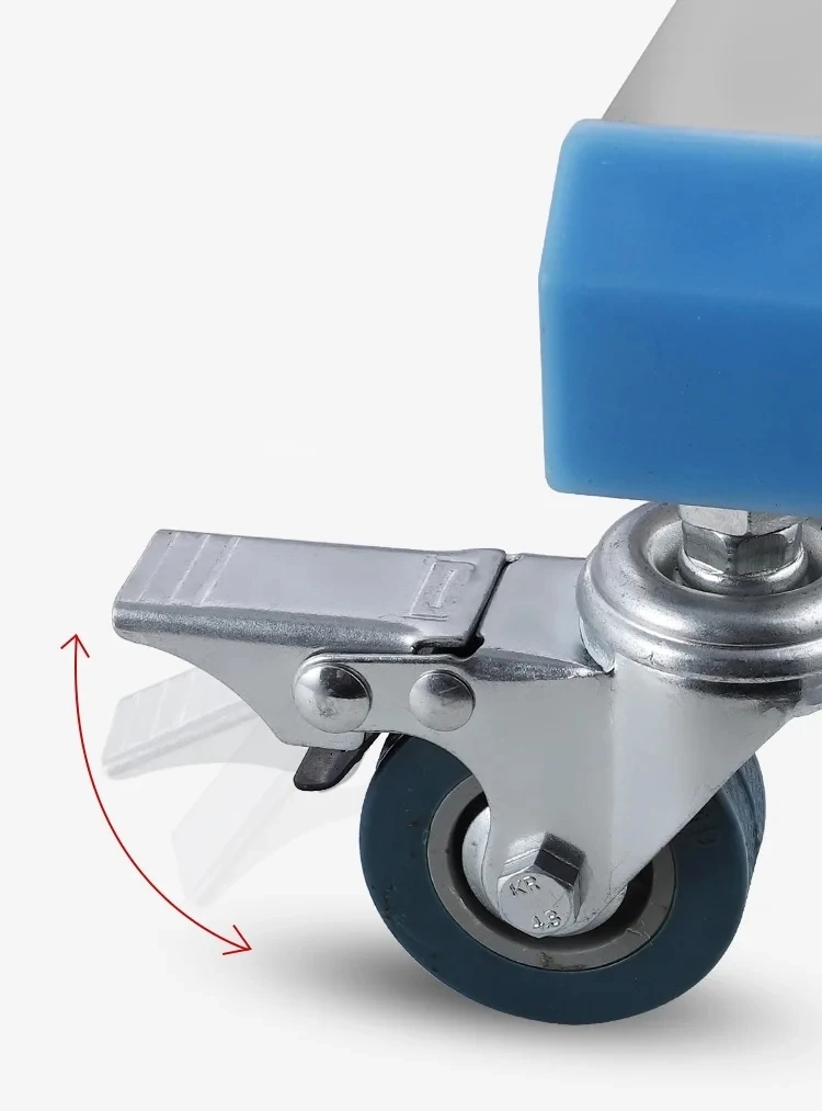 Thickened Stainless Steel Trolley Medical Rack Barber Shop Trolley Hospital Surgery Tray Trolley Beauty Salon Auxiliary Cart