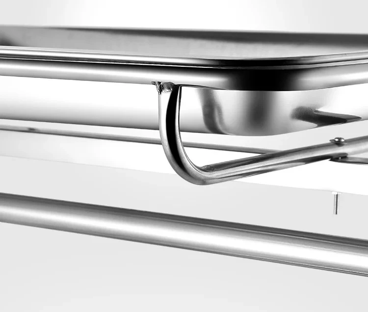 Thickened Stainless Steel Trolley Medical Rack Barber Shop Trolley Hospital Surgery Tray Trolley Beauty Salon Auxiliary Cart