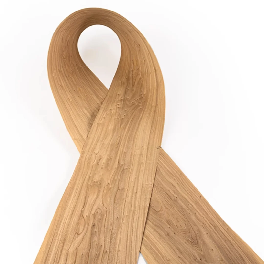Length:2.5meters Width:200mm Thick:0.5mm Natural Elm Burl Veneer Sheets Furniture DIY Audio Guitar Wall Door Decor material