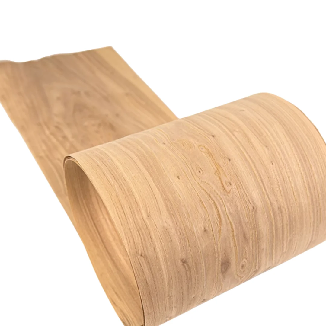 Length:2.5meters Width:200mm Thick:0.5mm Natural Elm Burl Veneer Sheets Furniture DIY Audio Guitar Wall Door Decor material