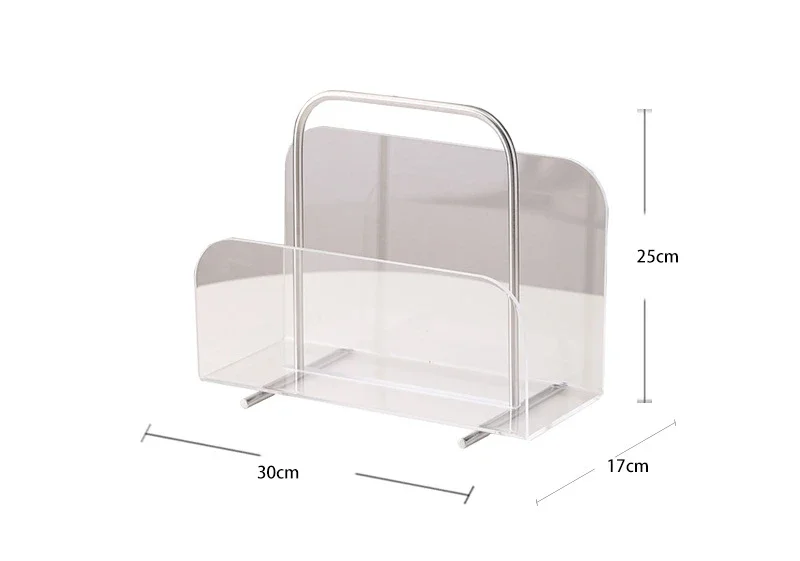 Acrylic Magazine Rack Living Room Desktop Book Holder Modern Minimalist Magazines Storage Display Racks Furniture Decorations