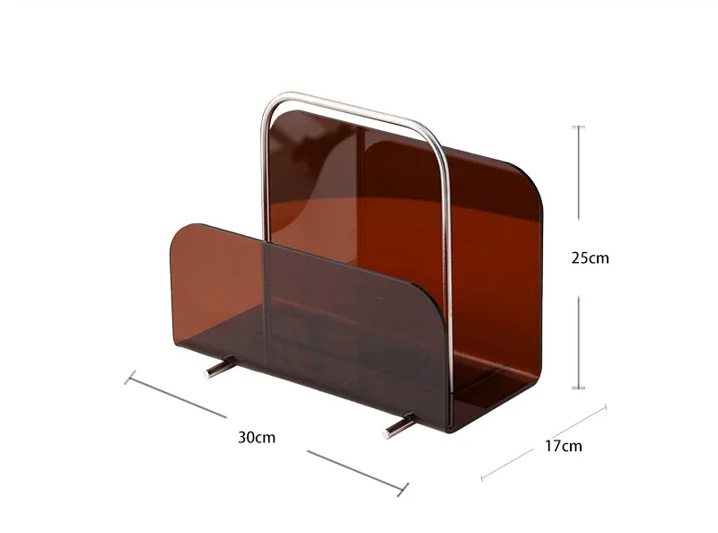 Acrylic Magazine Rack Living Room Desktop Book Holder Modern Minimalist Magazines Storage Display Racks Furniture Decorations