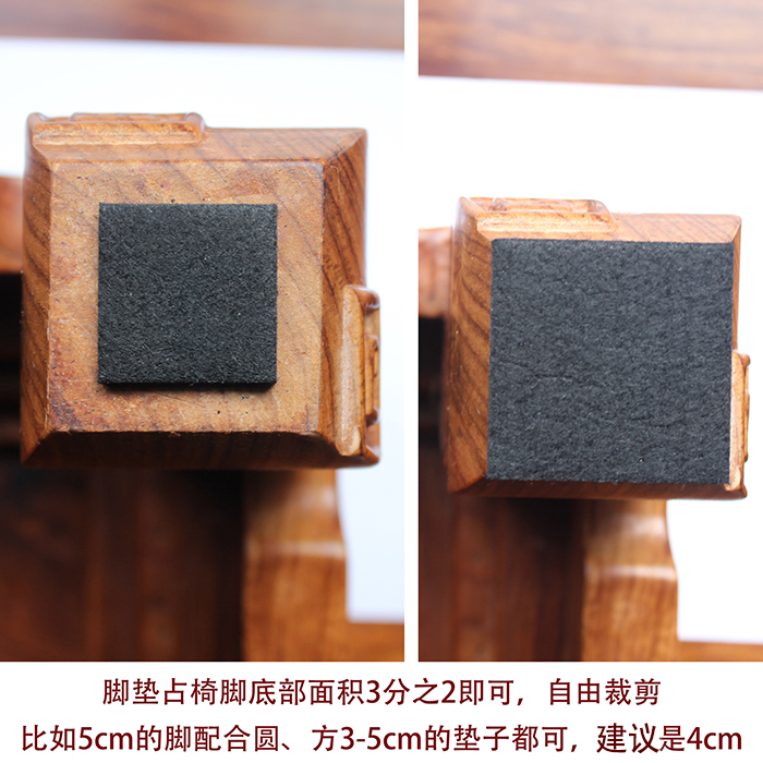 18-128 PCS Felt Chair Leg Pads 5mm Thick  Floor Scratch Protector Mat Mute Non-slip Self Adhesive DIY Furniture Accessories