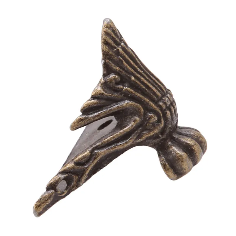 4/8pcs/set Antique Bronze Brass Jewelry Chest Wood Furniture Box Decorative Feet Leg Corner Protector Vintage Decoration New