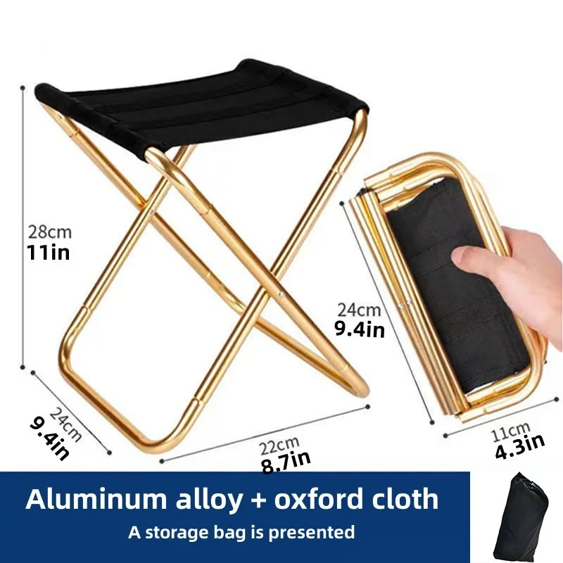 Portable Foldable Chair Stool for Outdoor Activities - Camping, Fishing, Queueing for Subway and Train