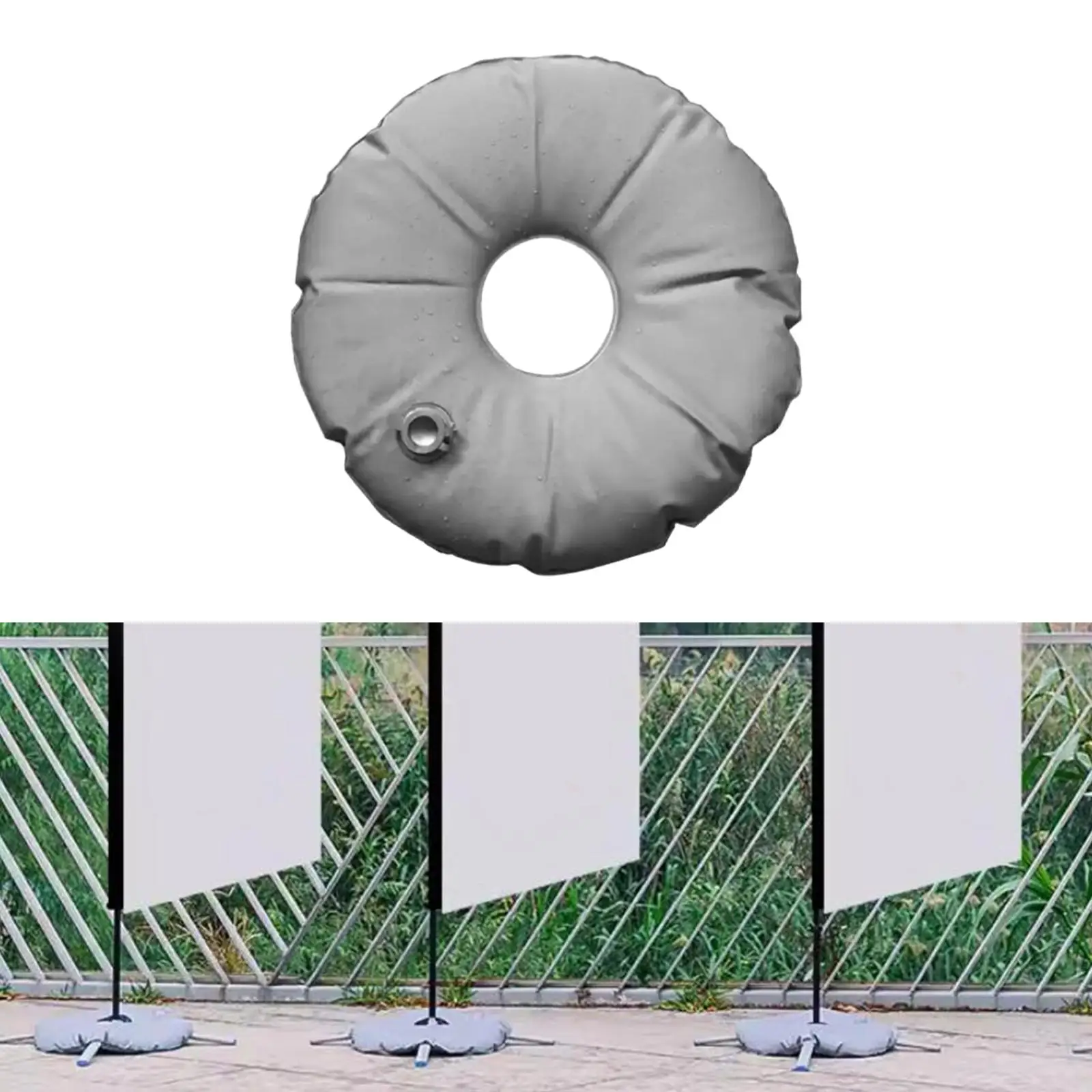1x Umbrella Base Weight Water Bag Parasol Umbrella Stand Base Portable for Outdoor Patio Garden Beach