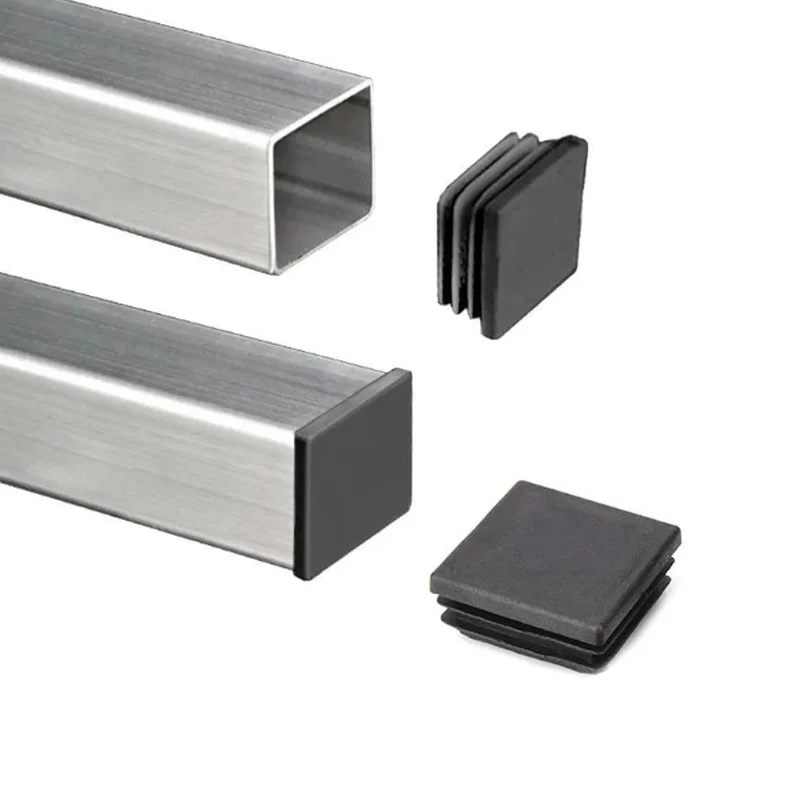 15x15mm-50x100mm Black Blanking End Caps Furniture Leg Tube Pipe Insert Plugs Rectangle/Square Dust Stopper