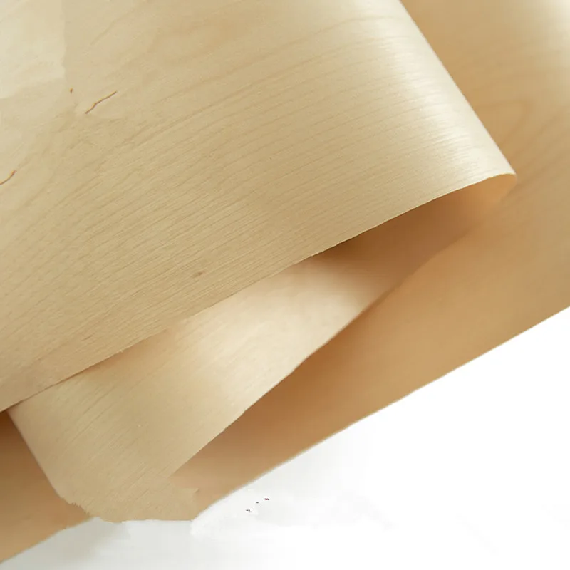 Natural Birch Veneer Thin Wood Veneer Solid Decorative Panel Outer Skin Speaker Furniture Guitar Cabinet Doors DIY