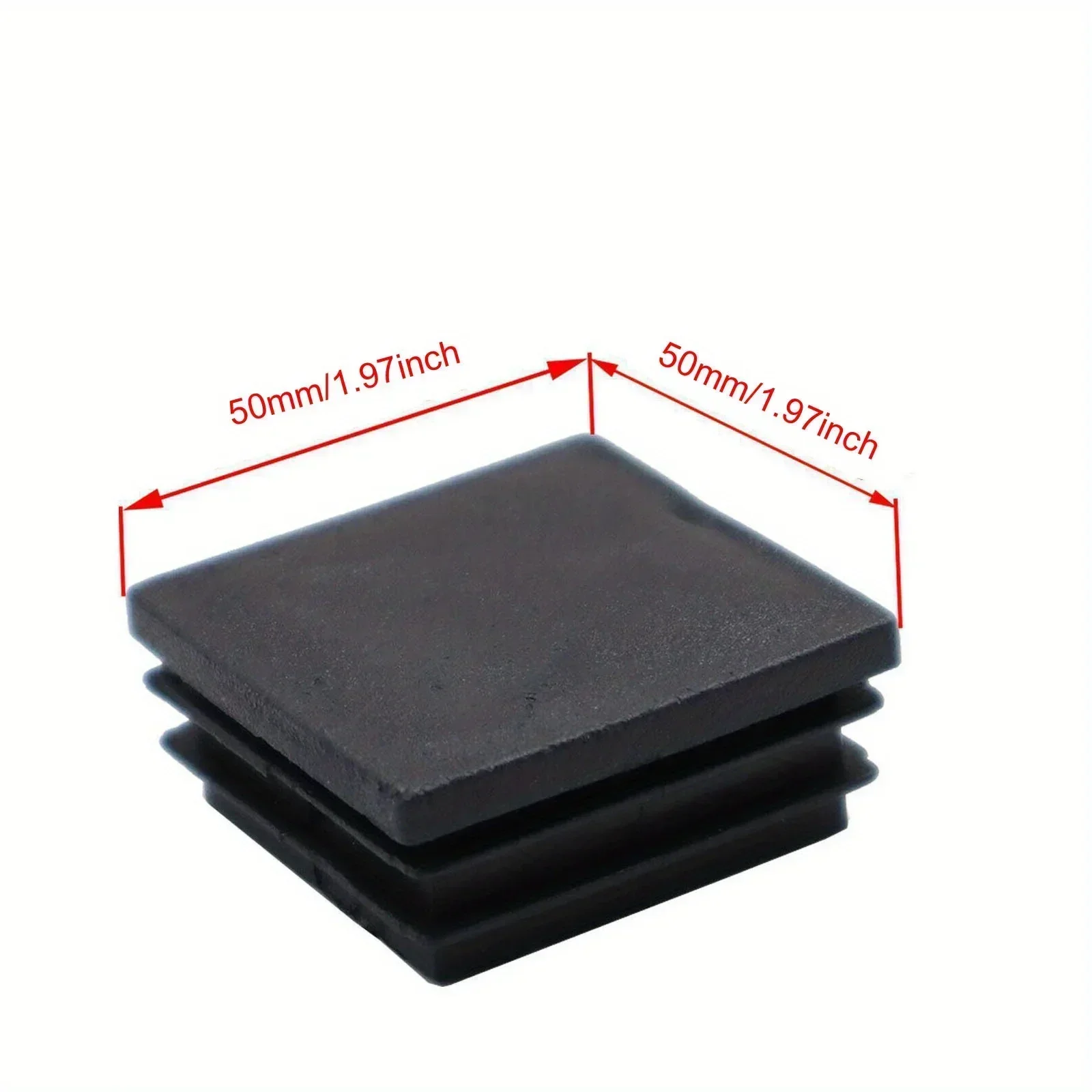 20PCS Furniture Leg Caps, Double Plug for Square Tubing, Anti-Scratch & Noise-Reducing Chair, Hand Protection for 50*50MM Posts