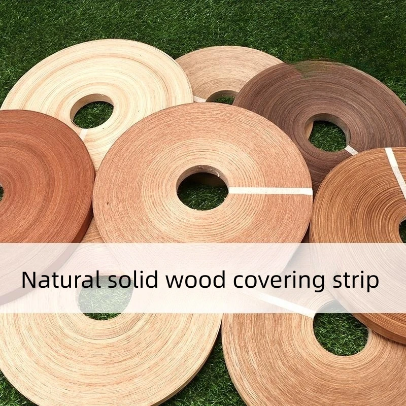 200M Width: About 22MM ,Thickness:0.5mm, Natural Edge Banding Strip Wood Veneer Sheets