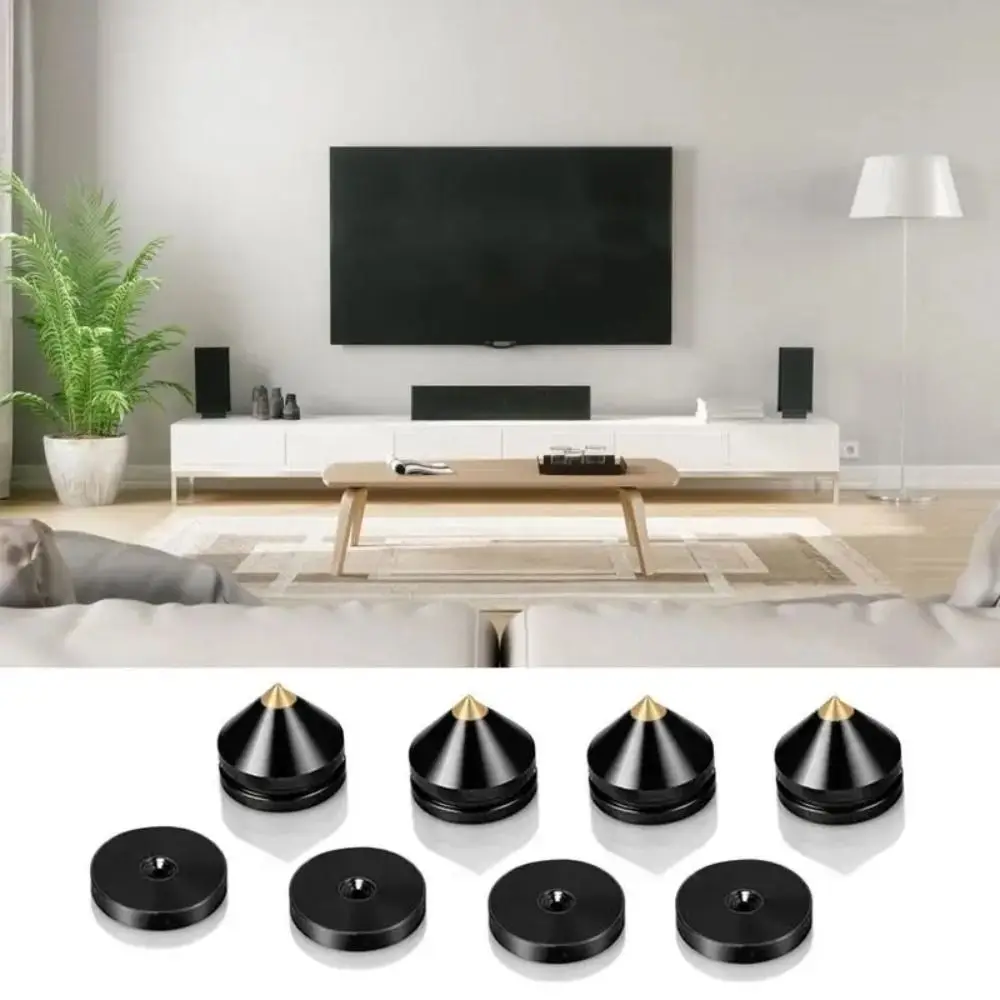 1Pcs Speaker Stand Feet Foot Pad Aluminium Alloy Metal Spikes Cone Floor Foot Nail for Loudspeakers Shoes Spike Shock Absorber