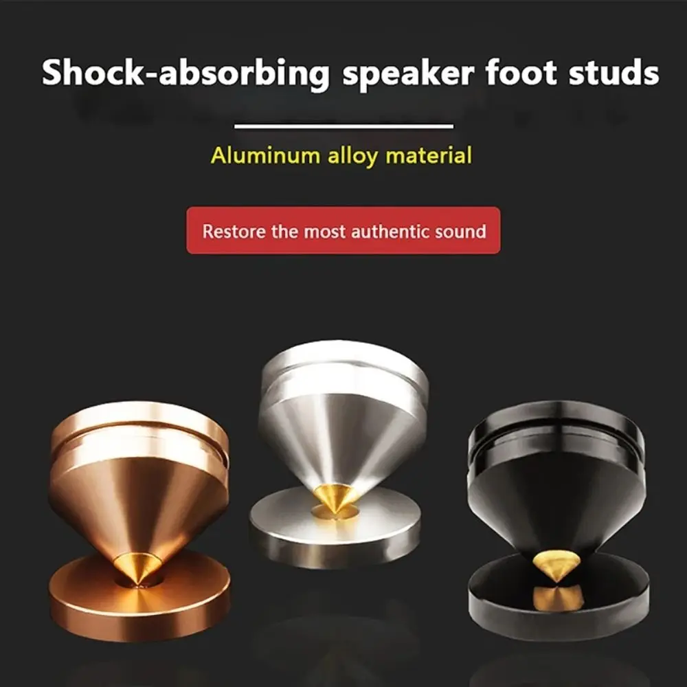 1Pcs Speaker Stand Feet Foot Pad Aluminium Alloy Metal Spikes Cone Floor Foot Nail for Loudspeakers Shoes Spike Shock Absorber