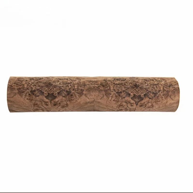 Black Walnut Tree Knot Solid Wood Leather Handmade Pasting Panel Pasting Furniture Decoration Veneer 58x200cm T0.2mm