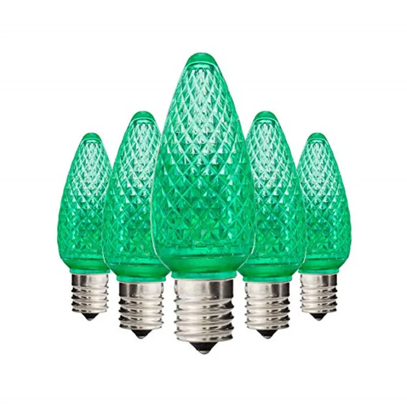 Outdoor 0.8W 110V C9 Faceted Bulbs C9 E17 LED Bulbs C9 Christmas Light Bulbs