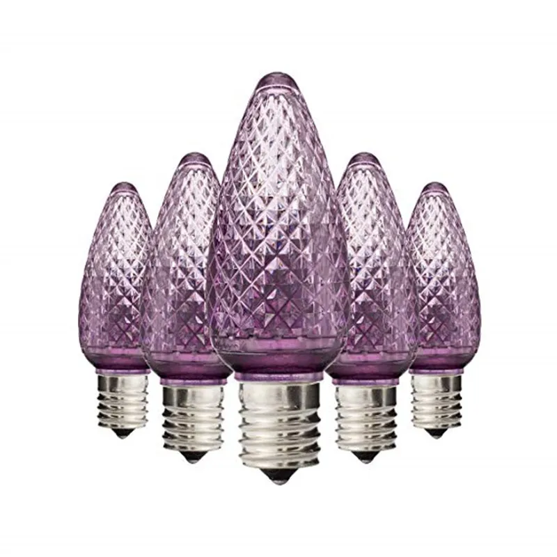 Outdoor 0.8W 110V C9 Faceted Bulbs C9 E17 LED Bulbs C9 Christmas Light Bulbs